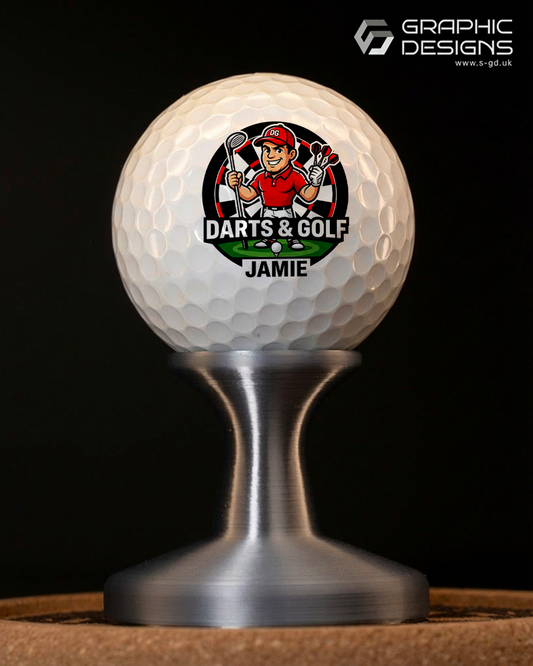Custom Golf Balls – UV Printed Personalised Golf Balls – Photo / Logo Print – Unique Golf Gift