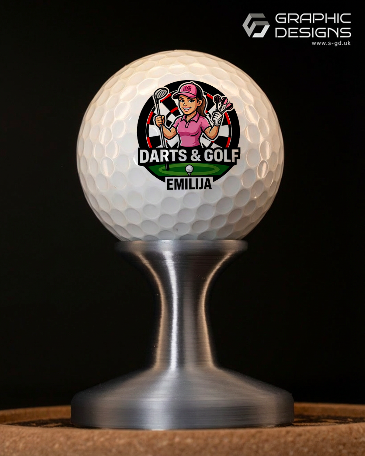 Custom Golf Balls – UV Printed Personalised Golf Balls – Photo / Logo Print – Unique Golf Gift