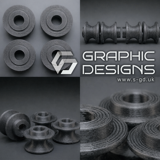 Winmau Wispa Replacement Wheels (Set of 4) – Noise Reduction Mounts – 3D Printed Dartboard Parts – S-Graphic Designs
